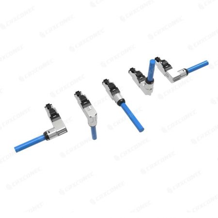 STP Skärmad Vinklad Verktygsfri Kontakt Fiberriktning